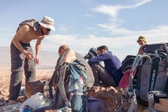Mittagspause auf dem Israel Trail